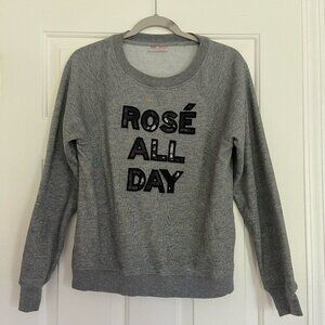 Betsey Johnson Pullover Crewneck Sweatshirt with Sequins Size XS